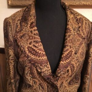 Jones NY Signature Paisley Blazer